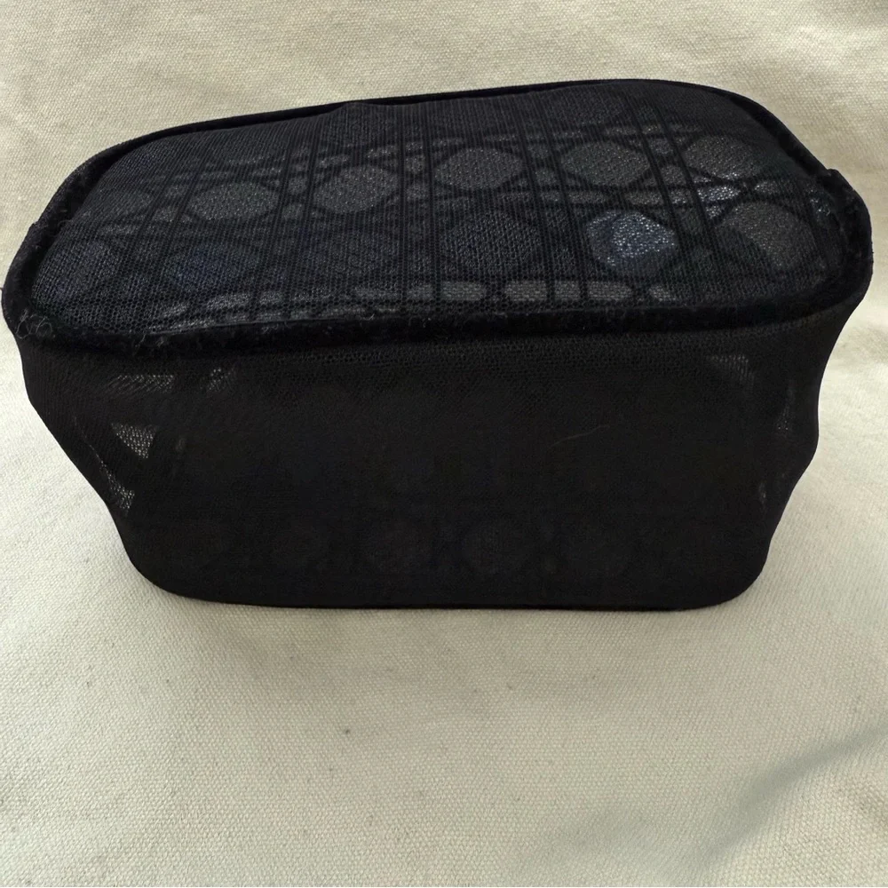 Dior Black Mesh Cosmetic Pouch